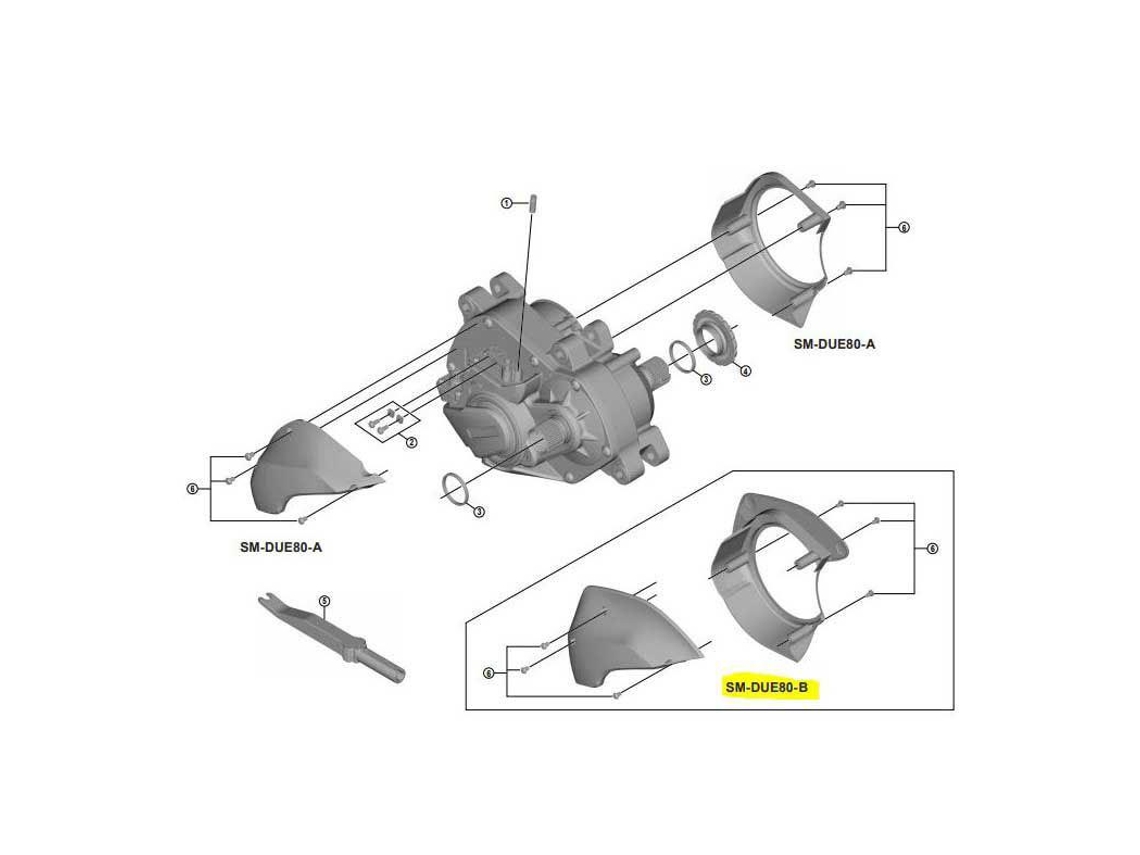 Shimano Drive Unit Due80A Steps Std Cover