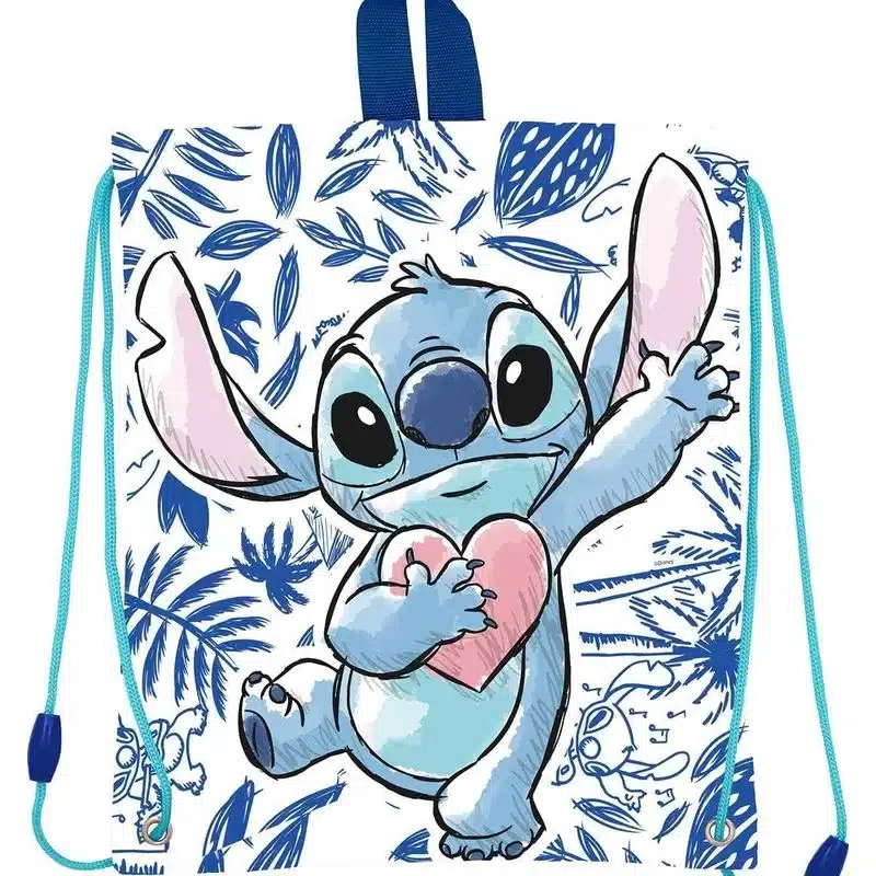 Saco De Cuerdas Infantil Stitch Corazón 75054 Stor Más De 3 Añosp24stor