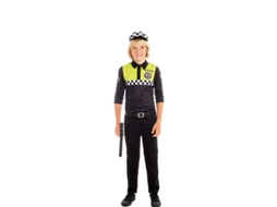 Fato de Menino PARTILANDIA Polícia Preto e Amarelo (Tam.: 10-12 anos)