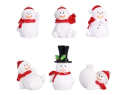 Bonecos de Neve Natal, Adornos de Mesa, Miniaturas, Artesanato | S/MARCA