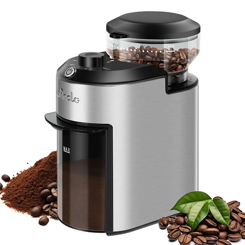 Moedor De Café Elétrico Totalmente Automático (220 V) 200 W, 28 Configurações De Moagem De Precisão, Construção Em Aço Inoxidável.