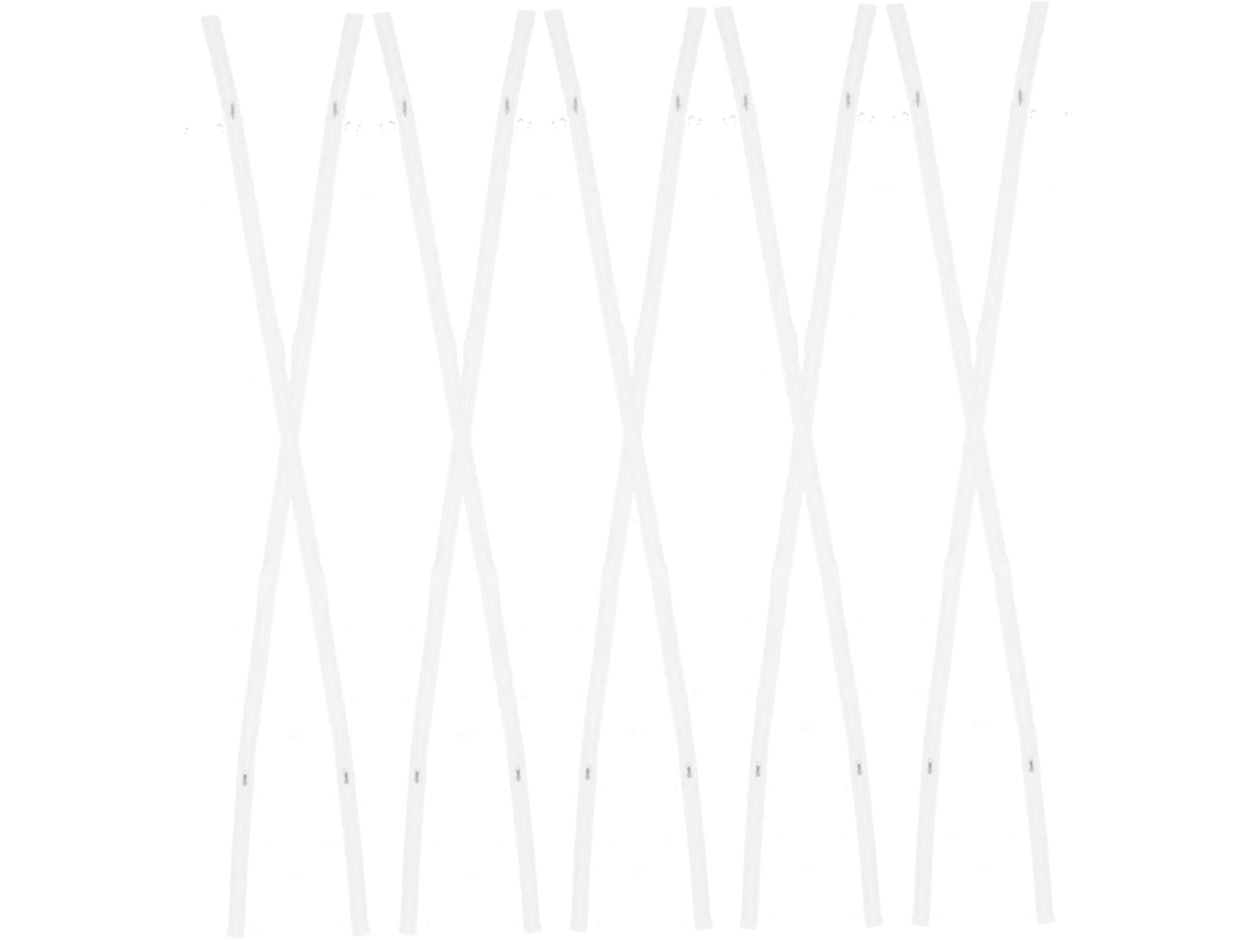 Coheali Conjunto De 10 Zíperes Bidirecionais Para Lençóis, Com Duplo Puxador, Resistente Ao Desgaste, Em Nylon Branco