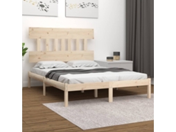 Vidaxl Estrutura De Cama Pequena Casal 120x190 Cm Pinho Maciço