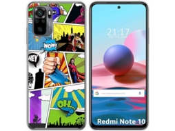 Capa Xiaomi Redmi Note 10 / 10S TUMUNDOSMARTPHONE Comic Multicor