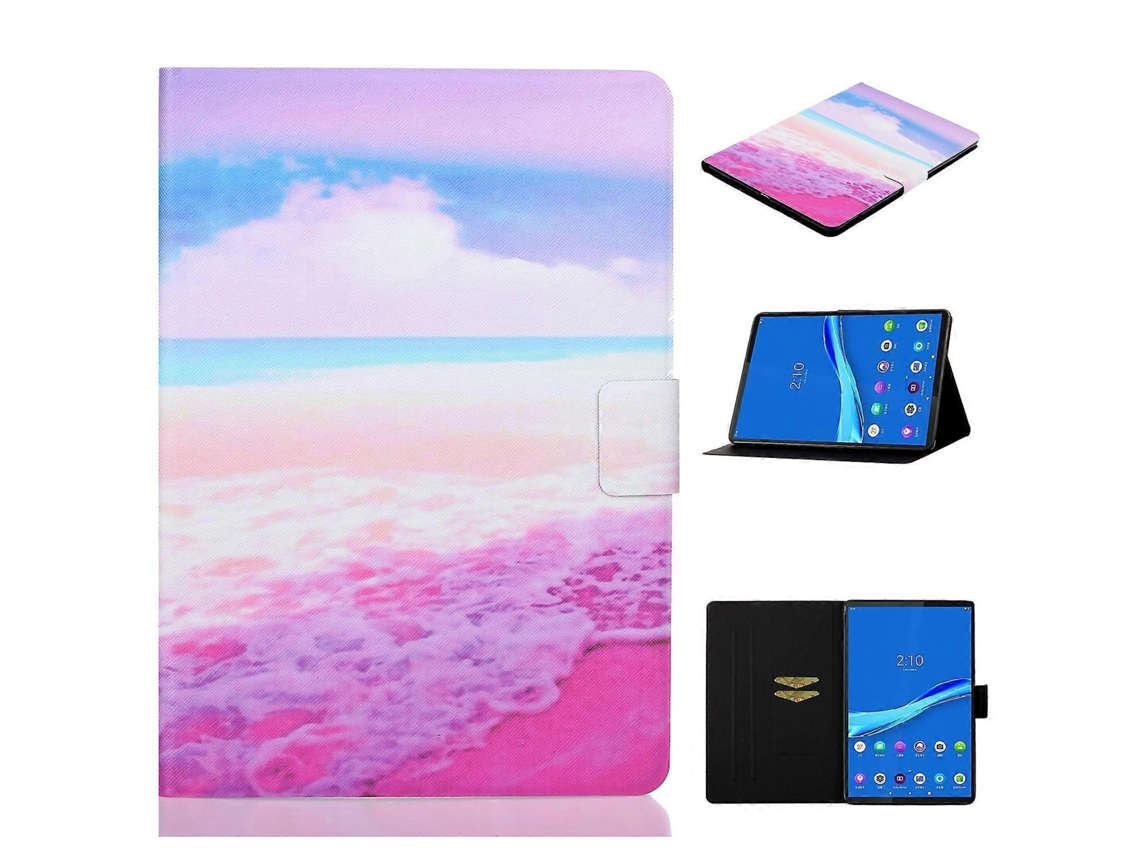 Capa De Couro Inteligente Com Desenho Colorido Para Tablet Lenovo Tab M10 Plus 10.6 3ª Geração 2022