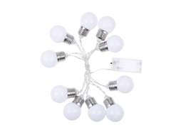 1pc 10 Led Delicadas Luzes De Corda Em Forma De Lâmpada Leitosa