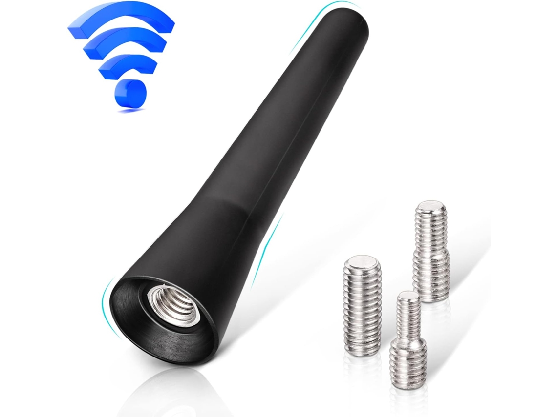Antena Automotiva Mini Curta De 6,5 Cm Compatível Com Fm E Dab, Com Potente Função De Recepção Fm, Am E Dab