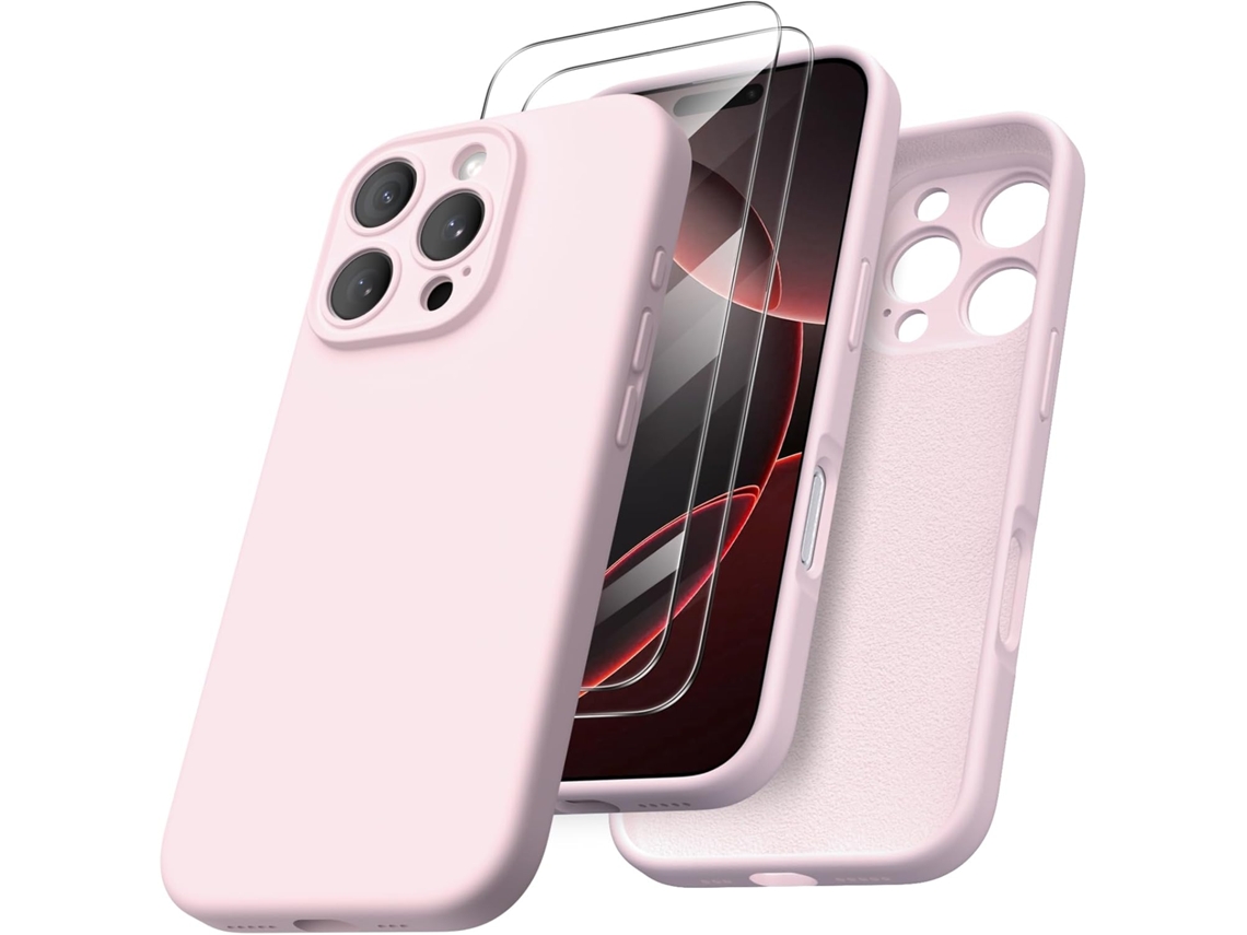 Capa Vidros Temperados Proteção Para Iphone 16 Pro Hongwe. Silicone Líquido