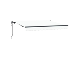 Toldo Retrátil Vidaxl Branco Poliéster
