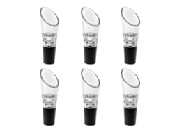 Regadera de Vino 6 Pack Con Tapon de Goma Y Boquilla Anti goteo para Bebida Elegante Y Sin Manchas