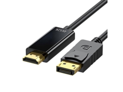 Cabo Conector Conversor Compatível Com Displayport Para Hdmi Para Monitores De Computador E Laptop 1080p / 4k Opcional