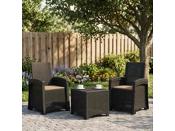 Vidaxl Cadeira De Jardim Reclinável Com Aparência De Rattan 2 Unid. Pp