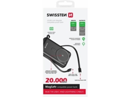Powerbank SWISSTEN Magsafe 20.000 Mah com Cabo (Outlet Caixa Aberta)