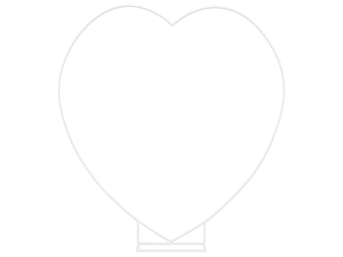 Conjunto 1 Arco De Casamento Vidaxl Branco Aço (195 X 35 X 211 Cm)