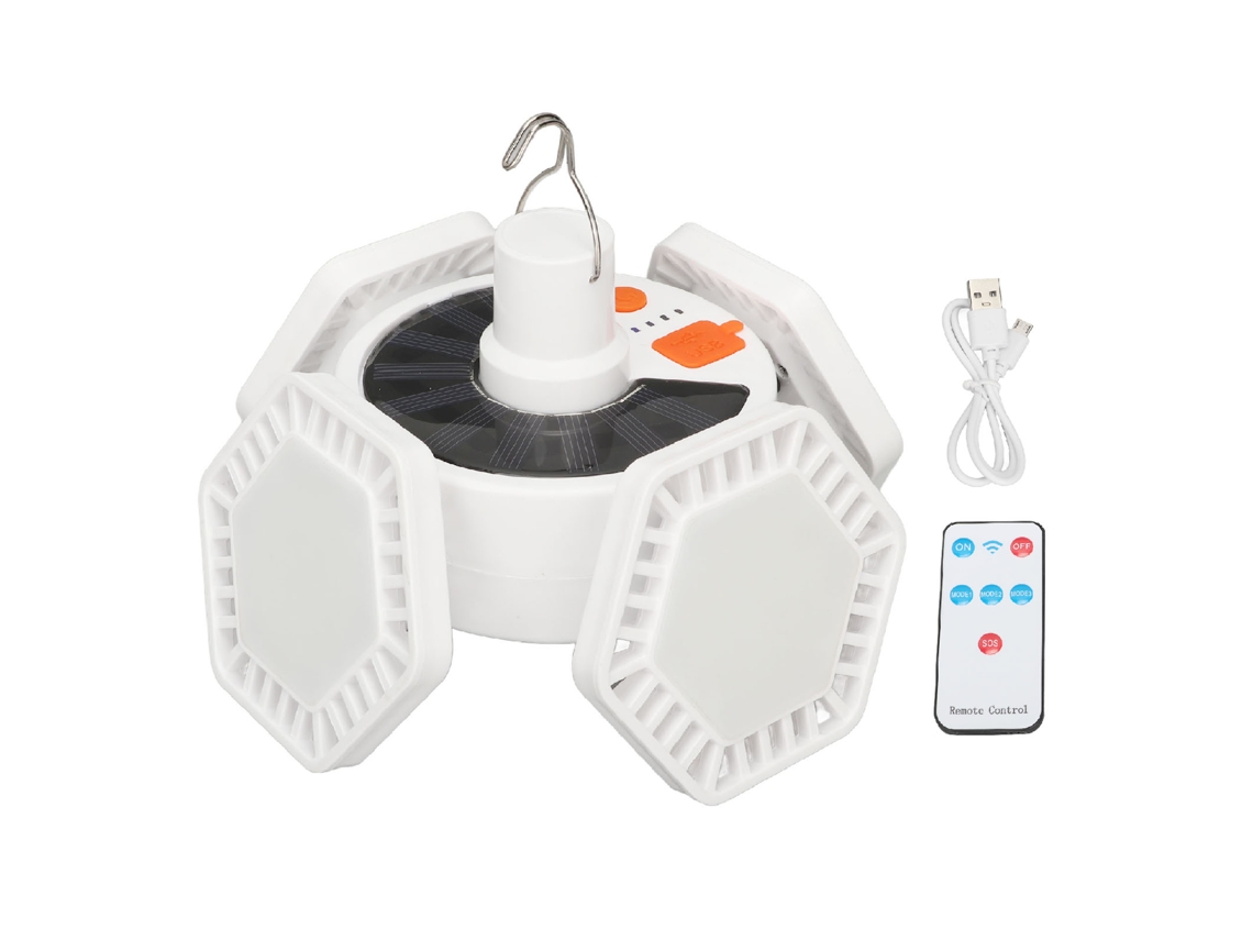 2026 lâmpada Solar de Camping 4 Leaf Led Luz de Emergência Ao Ar Livre com Carregamento Móvel