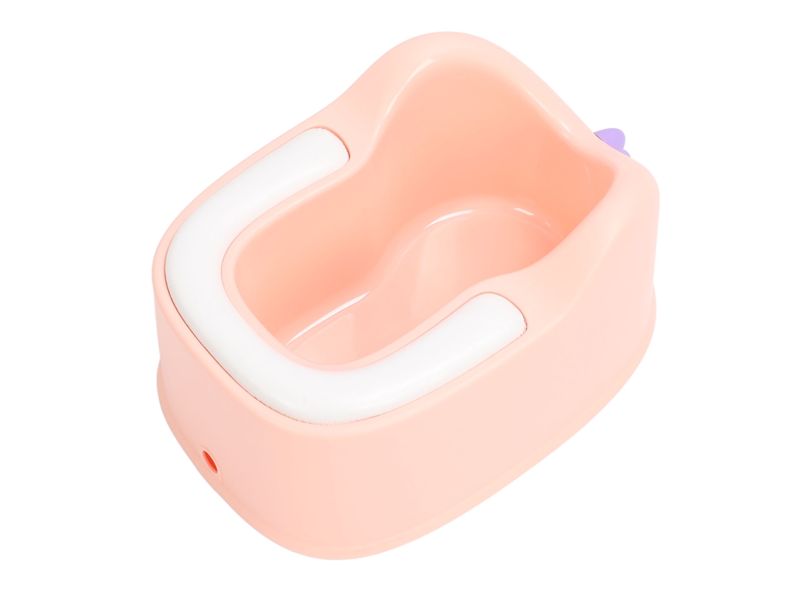 Cuenca De Lavado De Nalgas Para Niños Com Assento Ergonômico E Almofada Macia De Pvc Rosa Multiusos