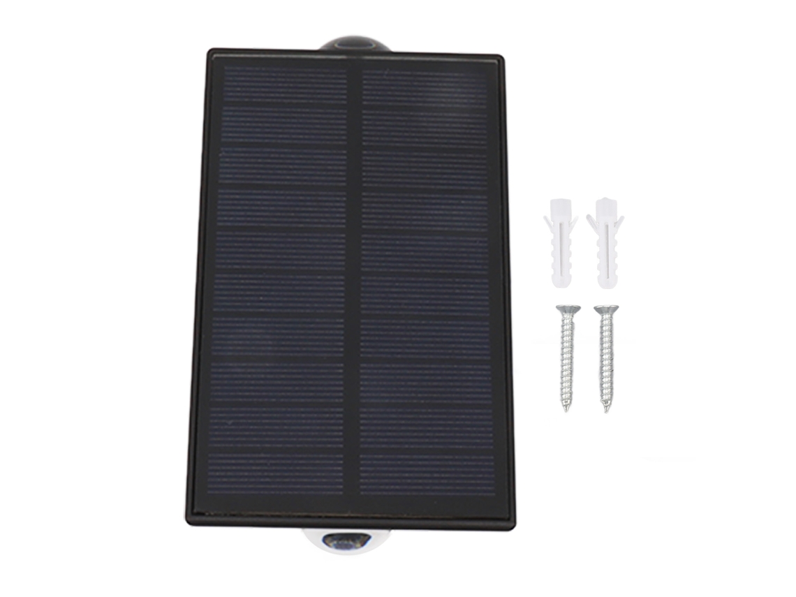 Luzes Solares de Parede LED com Painel de Silício Monocristalino | S/MARCA