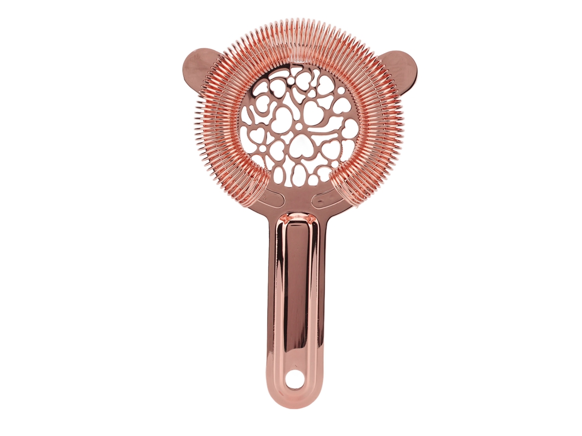 Nova Line coador de Coquetel em Aço Inoxidável Gorgeous Glossy Rose Gold para Bar Bartender