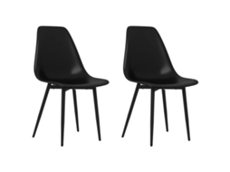 Dining Chair, Dining Chairs Vidaxl Preto Polipropileno (n/a)