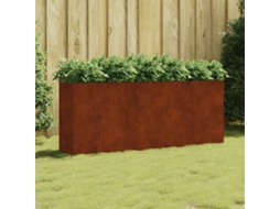 Vidaxl Canteiro Elevado De Jardim 200x40x80 Cm Aço Corten