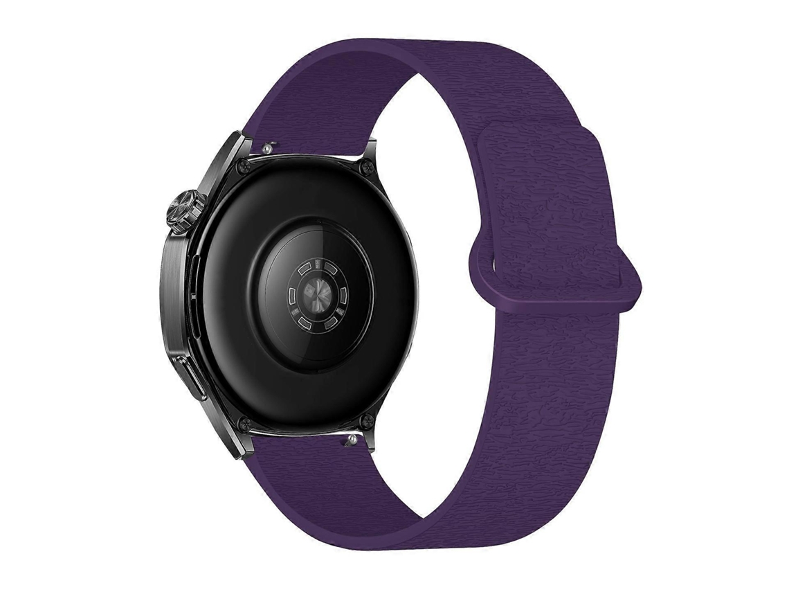 Pulseira De Relógio Em Silicone Magnético Macio Com Estampa De Madeira Cloud Wood E Fecho Reverso.