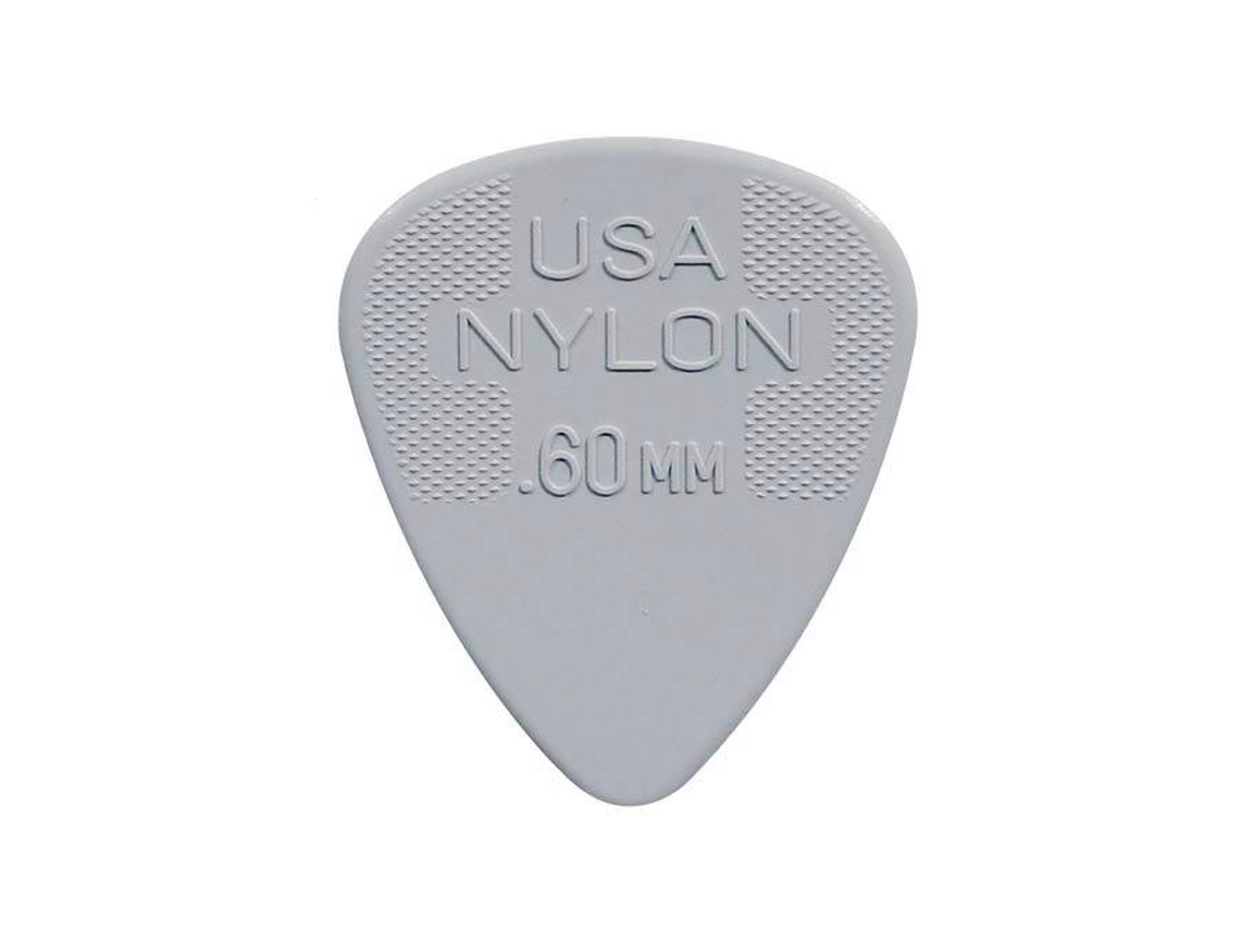 Dunlop Palhetas Nylon Pack de 72 Cinza Claro 0,60 Mm.