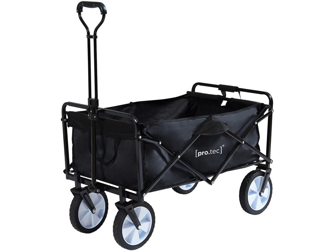 Carrinho de Praia Dobrável Stenlille Max. 80 kg Preto PRO.TEC
