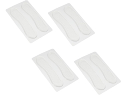 Calcanhares De Gel Branco Vago, Protetores Antidesgaste E Redutores De Atrito, 4 Pares Para Cuidados Com Os Pés