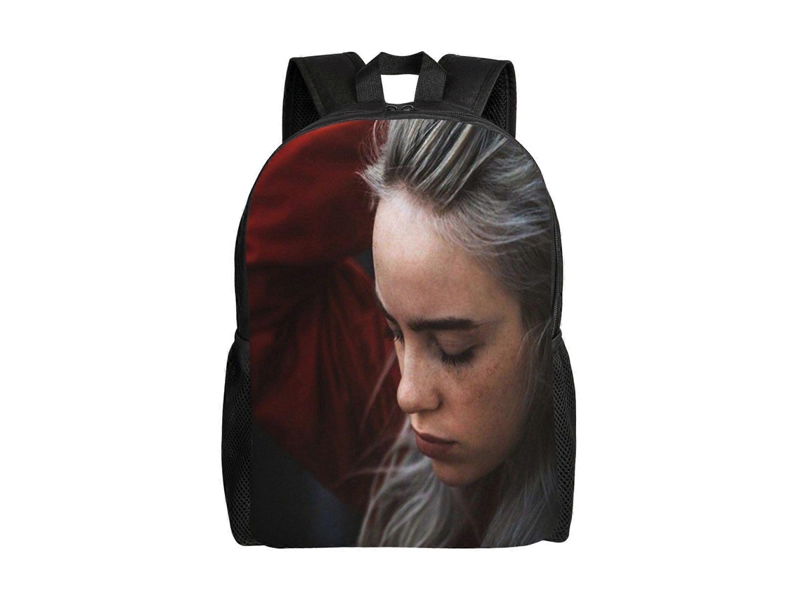 Mochila Billie Eilish R10 Para Estudantes, Leve E Estilosa, Impermeável E Com Alça De Ombro Ajustável.