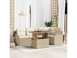 Vidaxl Conjunto De Sofá De Jardim 6 Unid. 5-número De Lugares