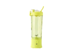Liquidificador Amarelo 600ml 6 Lâminas Inox Usb Portátil À Prova D'água Shaker Slushy ZYBLSSBB