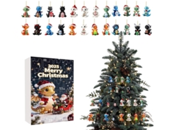 Calendário Do Advento– 25, 4 X 17, 8 X 2, 8 Cm, Pingente De Natal 2025, Decoração 2d Para Casa Com 24 Dias, O