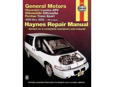 Livro General Motors covering Chevrolet Lumina APV, Oldsmobile Silhouette Pontiac Trans Sport models Haynes Repair Manual de Jj Haynes (Inglês)