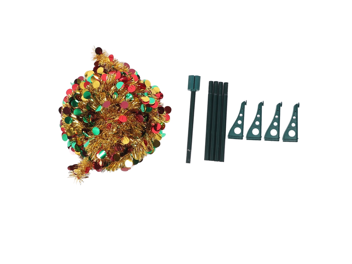 Árvore de Natal Artificial LAXISCREED 4.9ft Dourada Plegável