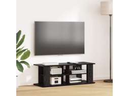 Vidaxl Suporte De Tv Carvalho Preto 96 X 35 X 33,5 Cm