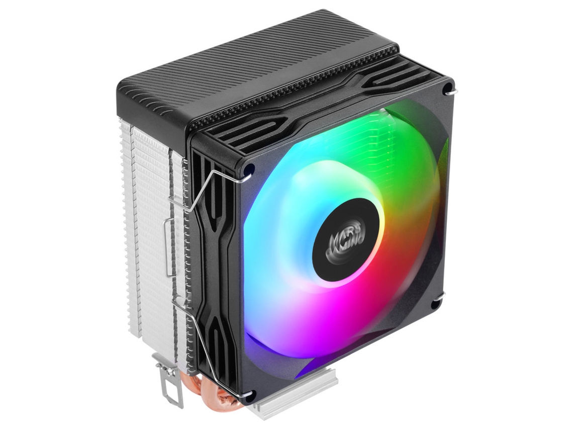Dissipador De Cpu Mars Gaming Mcpu X2 150w 2x Heatpipes Ventoinha Pwm Fdb Frgb Sff/mini Itx Preto