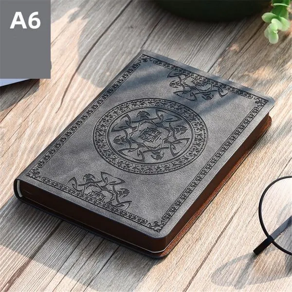 Caderno Retrô Em Couro | Diário De Viagem | De Negócios | Agenda | Presente