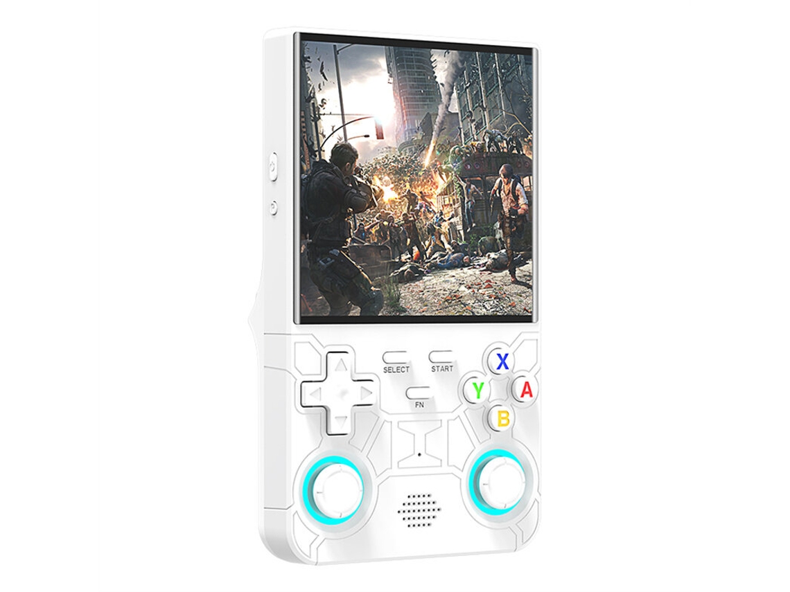 Consola De Jogos Portátil Grey-r36 Ultra Com 64 Gb, Ecrã Ips De 4 Polegadas, Mais De 15 000 Jogos Integrados, Chip Rk3326 E Dois Joysticks 3d Rgb