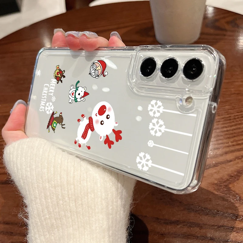 Capa Para Celular Samsung Com Estampa De Árvore De Natal (a919) Para Galaxy S25 Edge, Macia E Delicada.