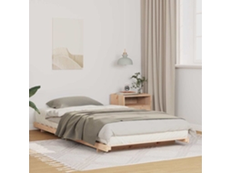 Vidaxl Estrutura da Cama Castanho 90 X 210 Cm
