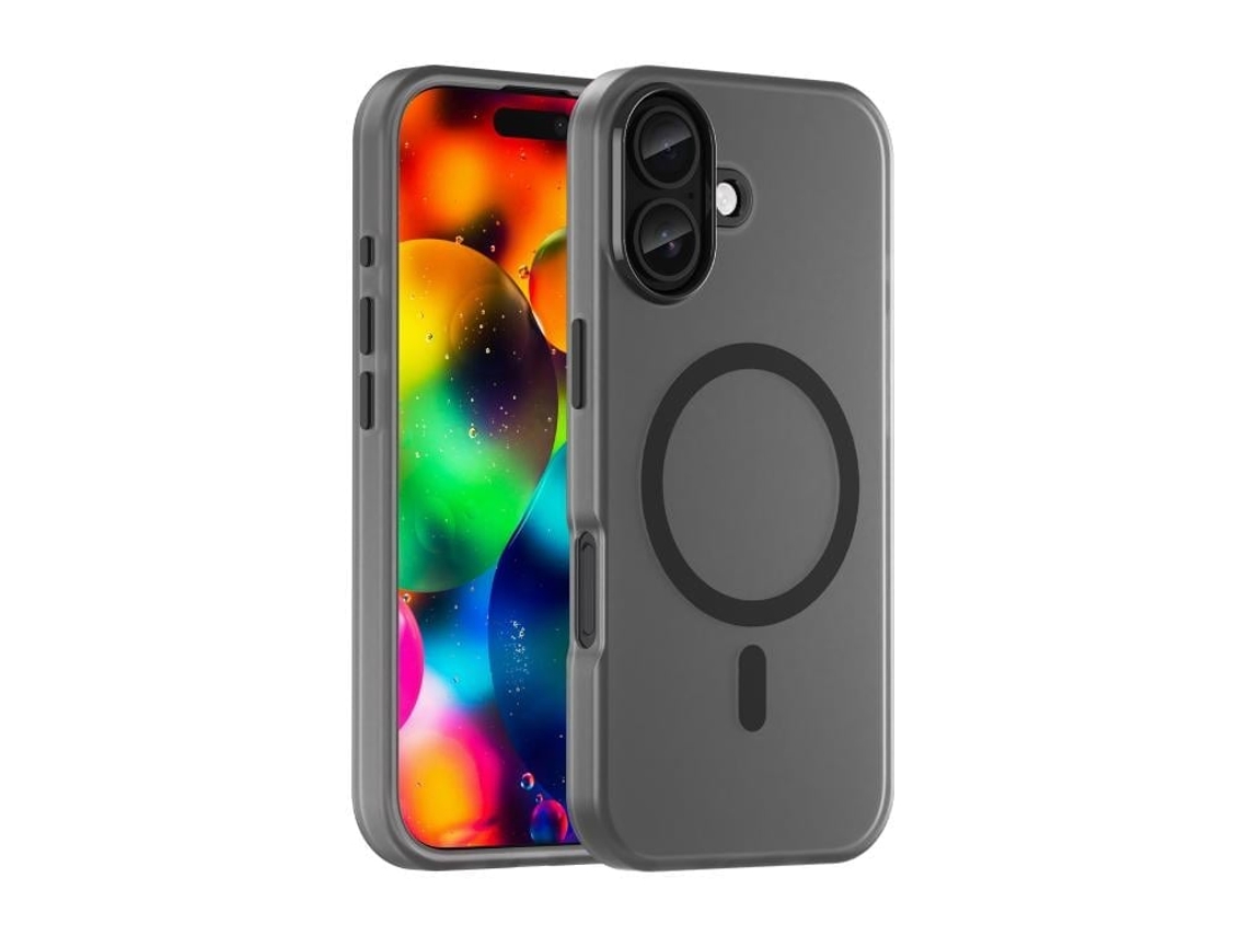 Capa Híbrida Translúcida Para Iphone 17 - Tpu E Pc Com Magsafe | Fosca - Preta