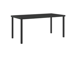 Mesa Jardim Preto 160 X 80 X 73 Cm Metal MAISON EXCLUSIVE