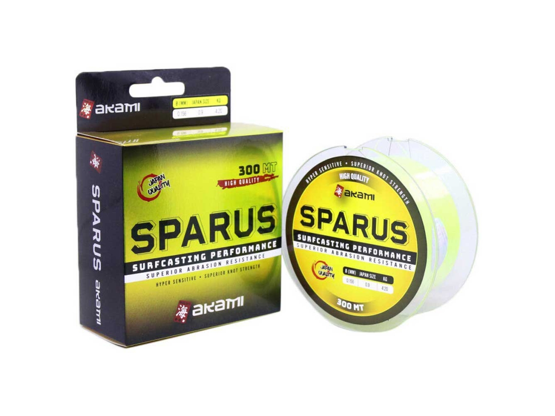 Monofilamento Sparus 300 M Amarelo 0.185 Mmakami