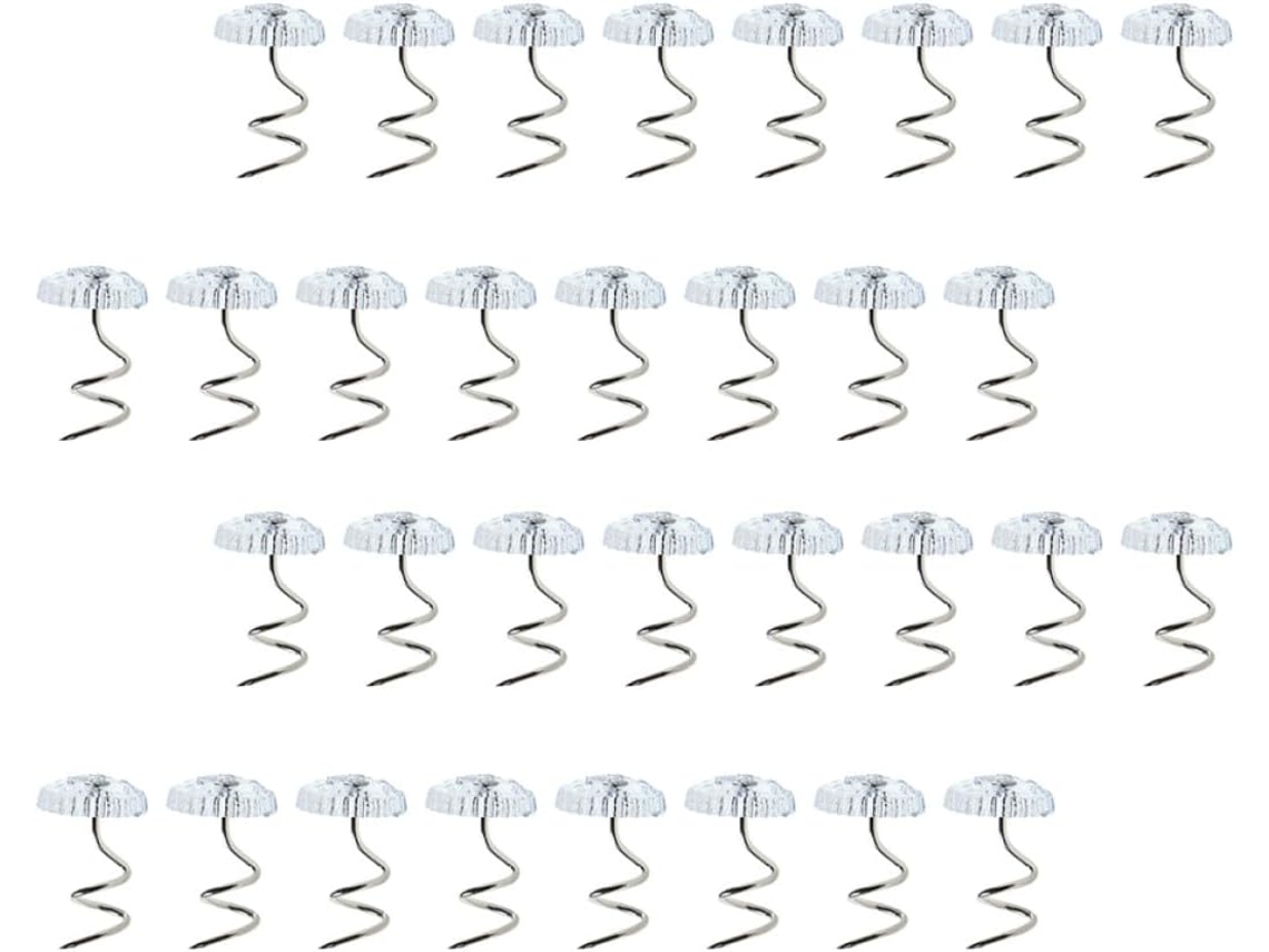 Conjunto De 60 Pinos Espirais Aço Inoxidável Para Saia Cama
