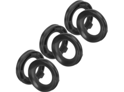 Base De Plástico Preto Galpada Para Bolas Cristal, Formato De Abóbora, Estilo Antigo, Suporte Estável Que Evita
