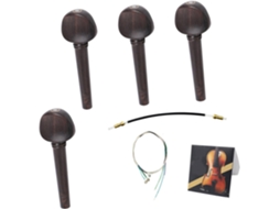 Kit De Acessórios Para Violino: Conjunto De Cordas E Afinadores