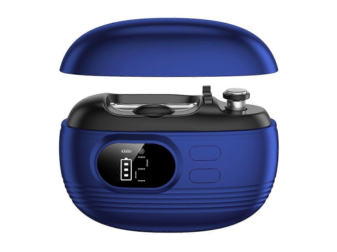 Cortador De Unhas Elétrico Multifuncional Cor Azul, Com Lupa, Ajuste De Velocidade