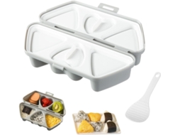 Conjunto De Moldes Triangulares 6 Em 1 Para Fazer Sushi, Fácil De Guardar, Portátil E Fácil De Limpar