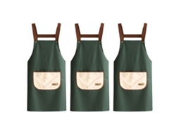 3 Peças De Capote Pvc Antiaderente E Resistente Ao Desgaste, Cinto Abdominal Impermeável E À Prova De Óleo, Avental Cozinha Casa Cozinhar Adulto