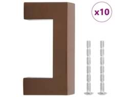 Cabinet Handle, Cabinet Handles Vidaxl Marrom Aço Inoxidável (64 Mm)